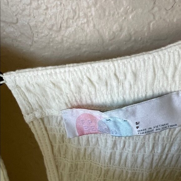 Free people get obsessed ivory smocked babydoll dress - Picture 4 of 8